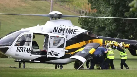 A group of officers injured by gunfire in Pennsylvania, three of whom in serious health status
